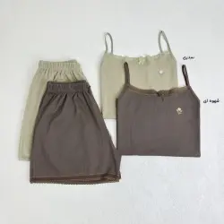 ست تاپ و شورتک زنانه گلدوزی | آی بولک