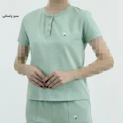 تیشرت زنانه نخ و پنبه گلدوزی | آی بولک