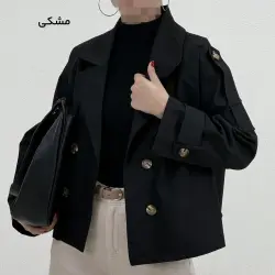 ترنچ کت زنانه کتان آستین رگلان | آی بولک
