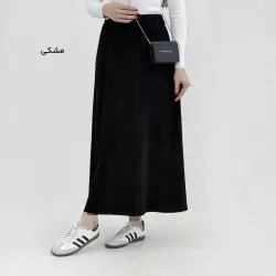 دامن زنانه مخمل طرح جین | آی بولک