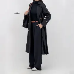 ترنچ کت بلند زنانه کتان پارکا | آی بولک