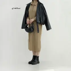 پیراهن بافت زنانه جلو دکمه | آی بولک