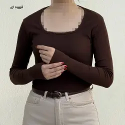 بلوز زنانه یقه خشتی کبریتی | آی بولک