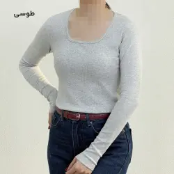 بلوز زنانه یقه خشتی کبریتی | آی بولک