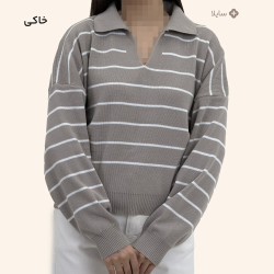 بلوز بافت زنانه راه راه | سایلا