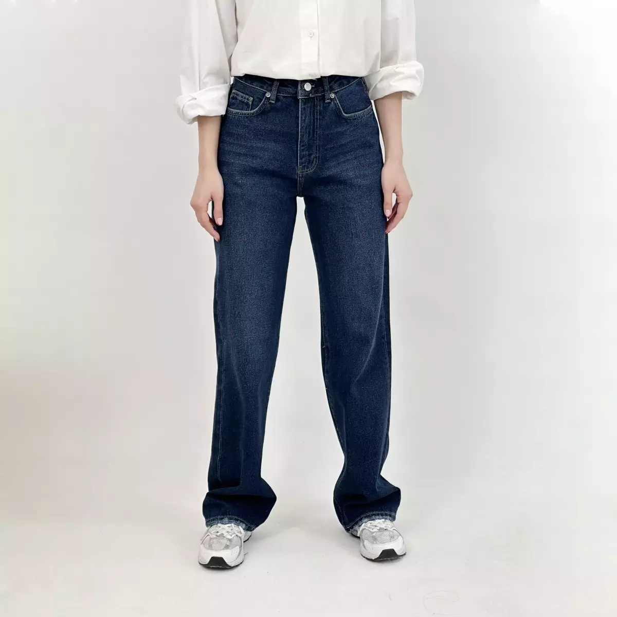 شلوار جین نیم بگ 1008196