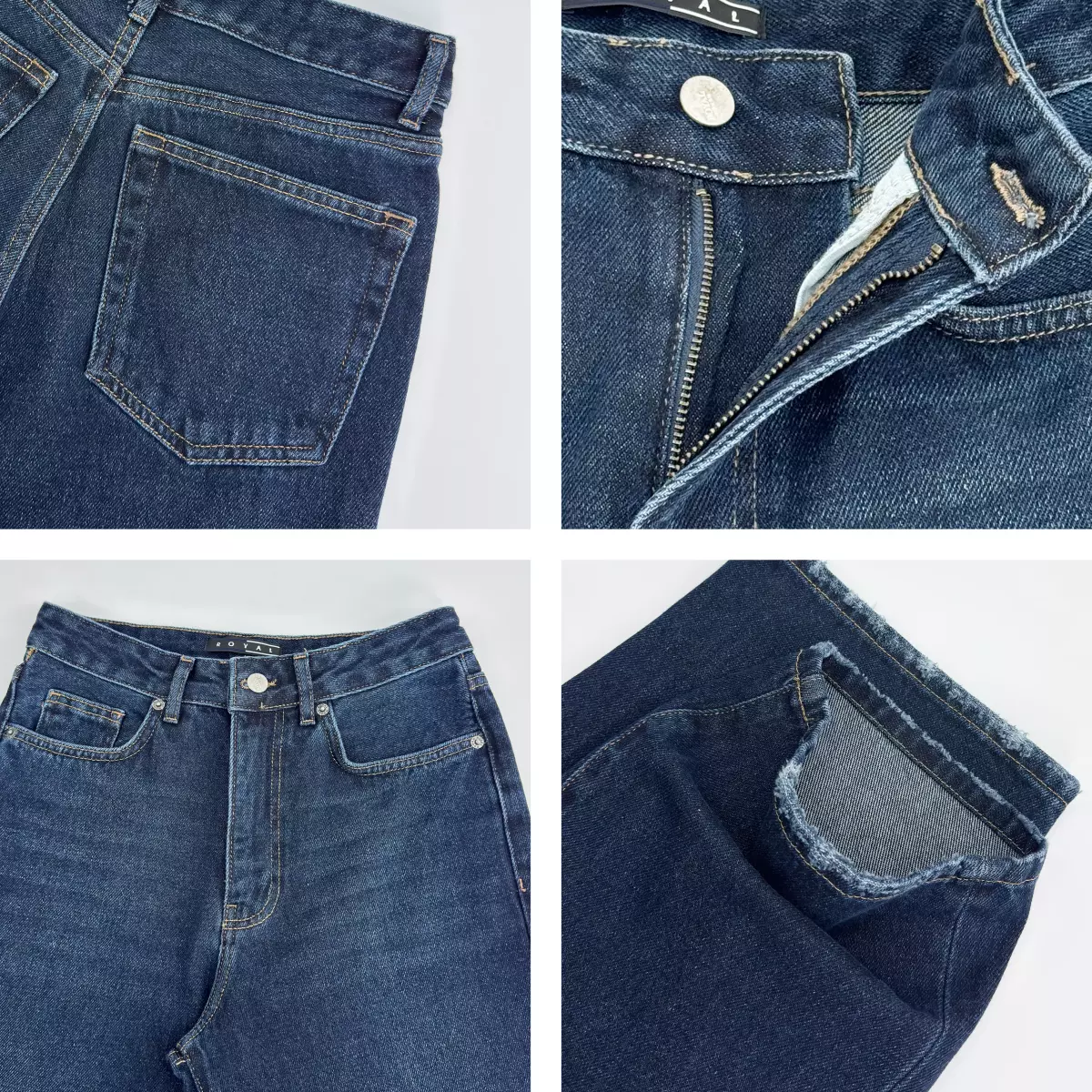 شلوار جین نیم بگ 1008196