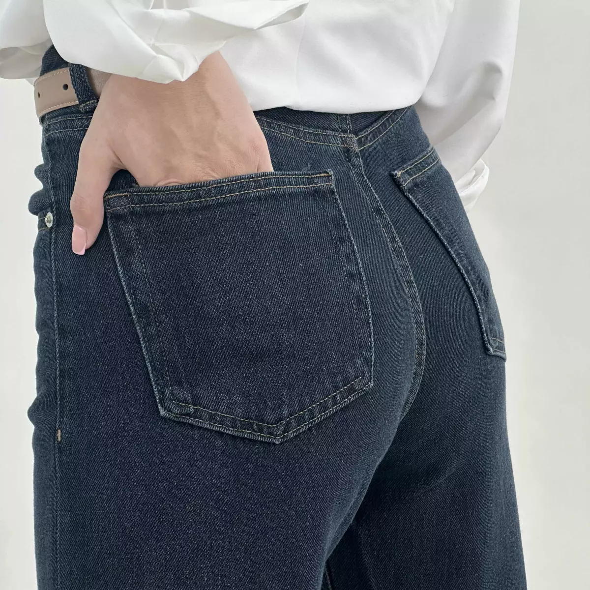 شلوار جین نیم بگ 1008502