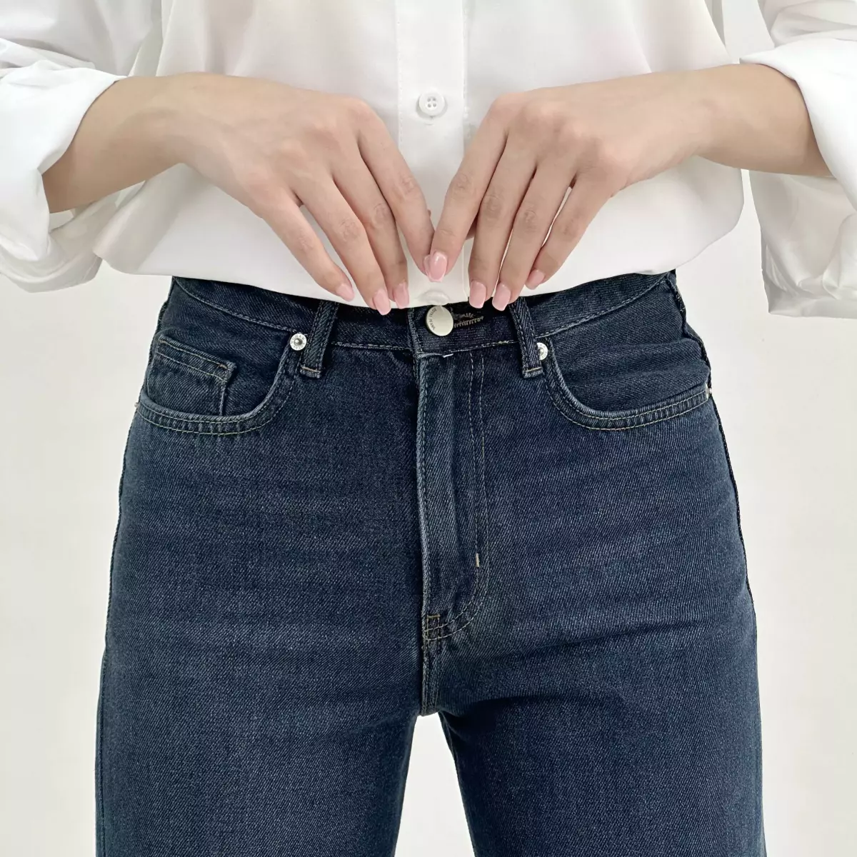 شلوار جین نیم بگ 1008502