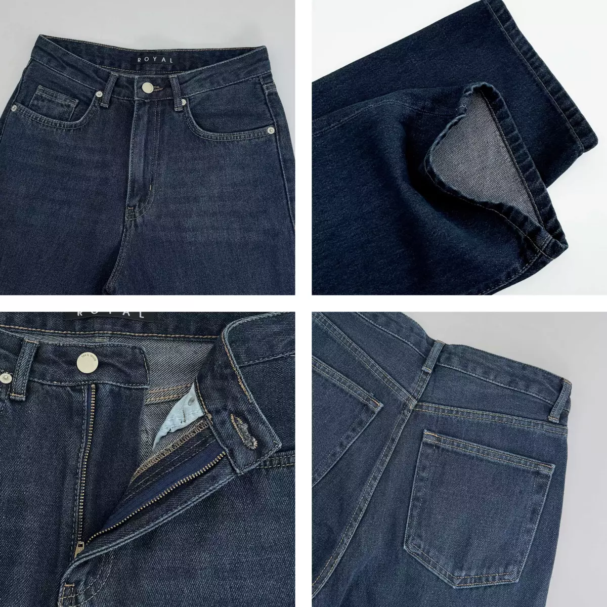 شلوار جین نیم بگ 1008502