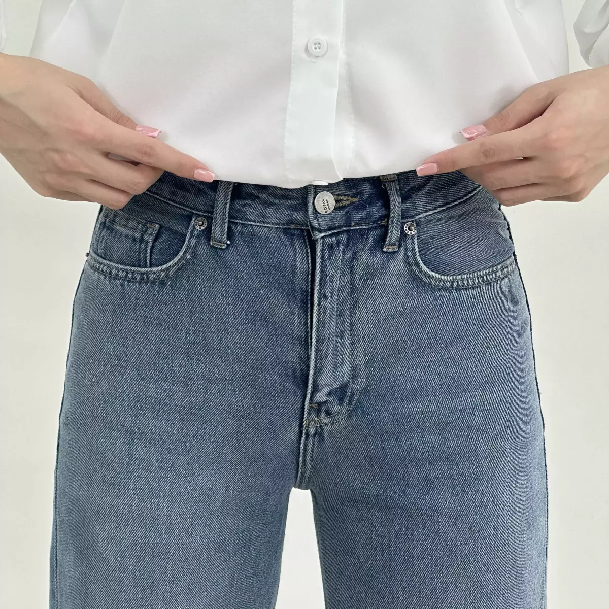 شلوار جین نیم بگ 1008498