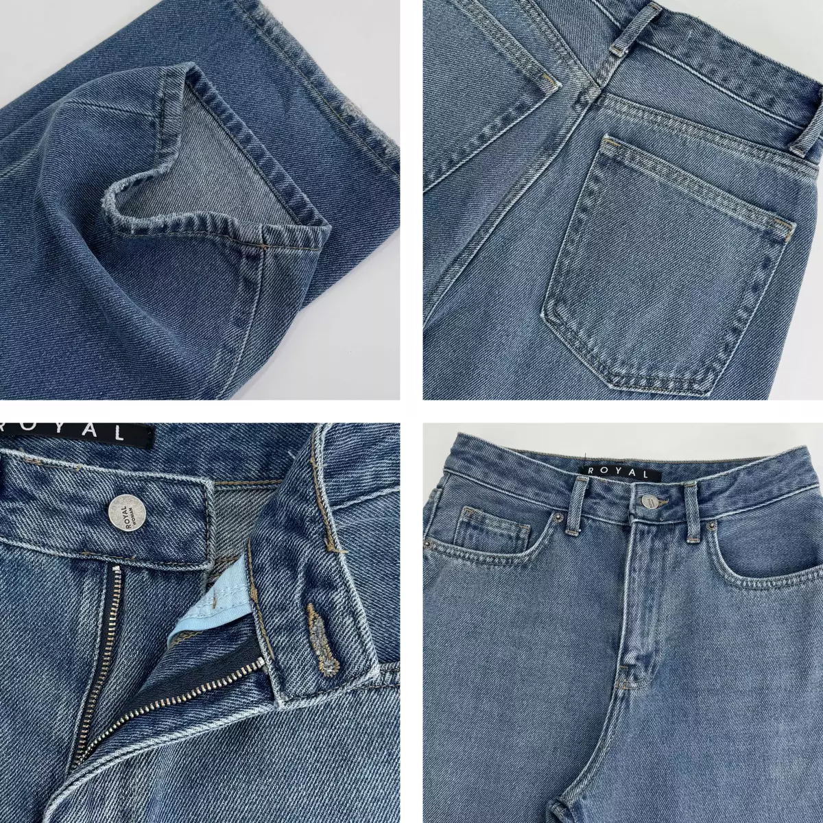 شلوار جین نیم بگ 1008498