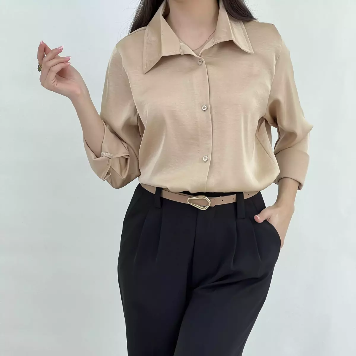 شومیز ساتن 1008544