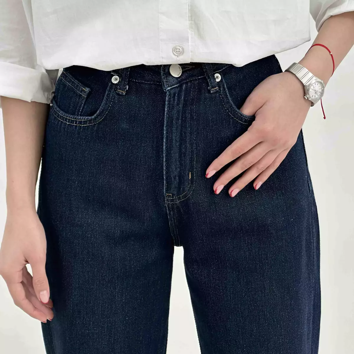 شلوار جین نیم بگ 1008195