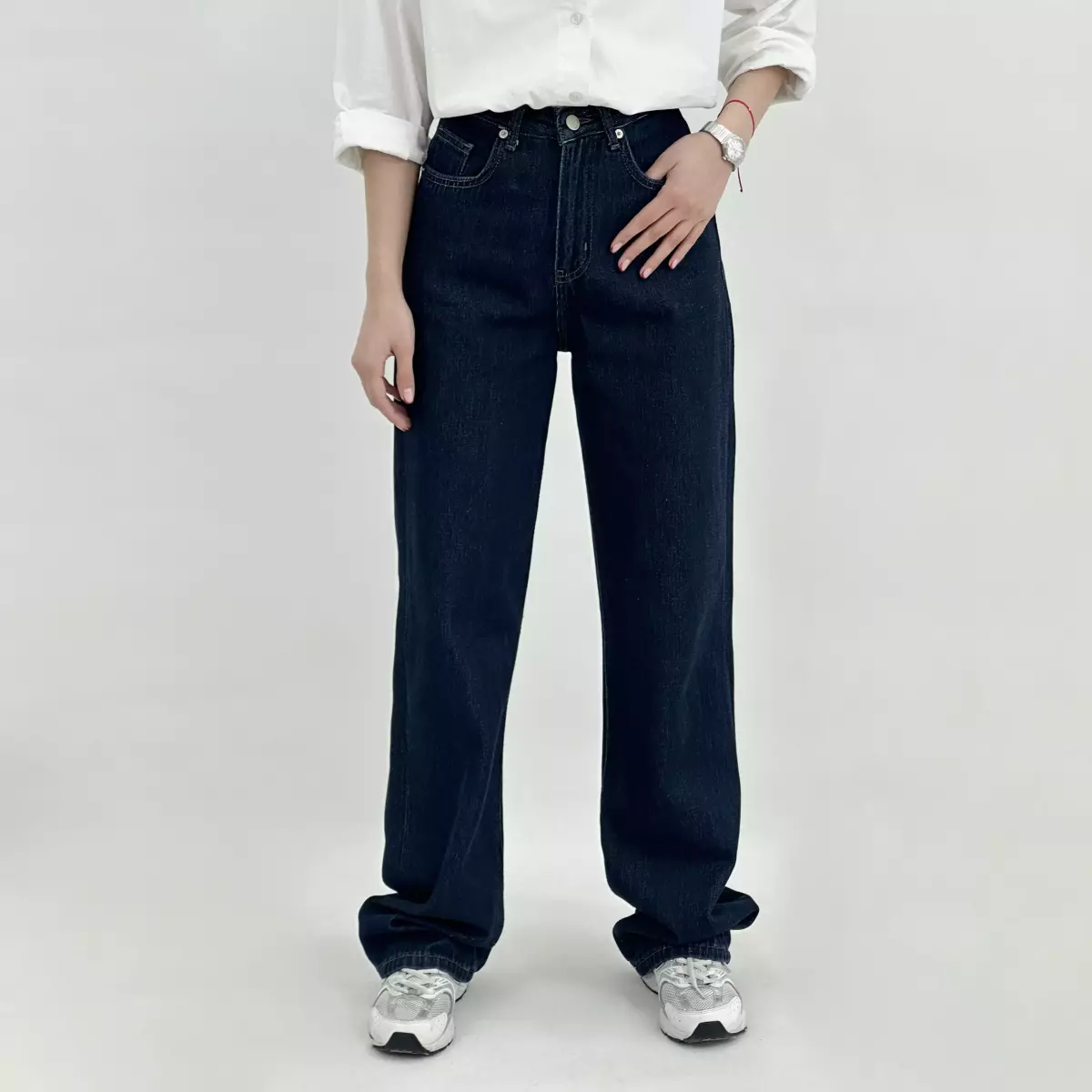 شلوار جین نیم بگ 1008195