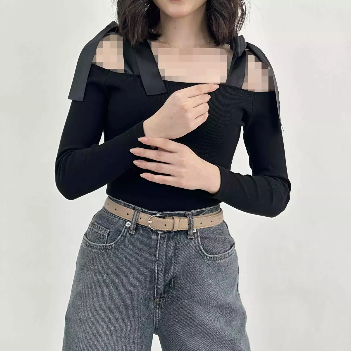 بلوز یقه قایقی 1008579