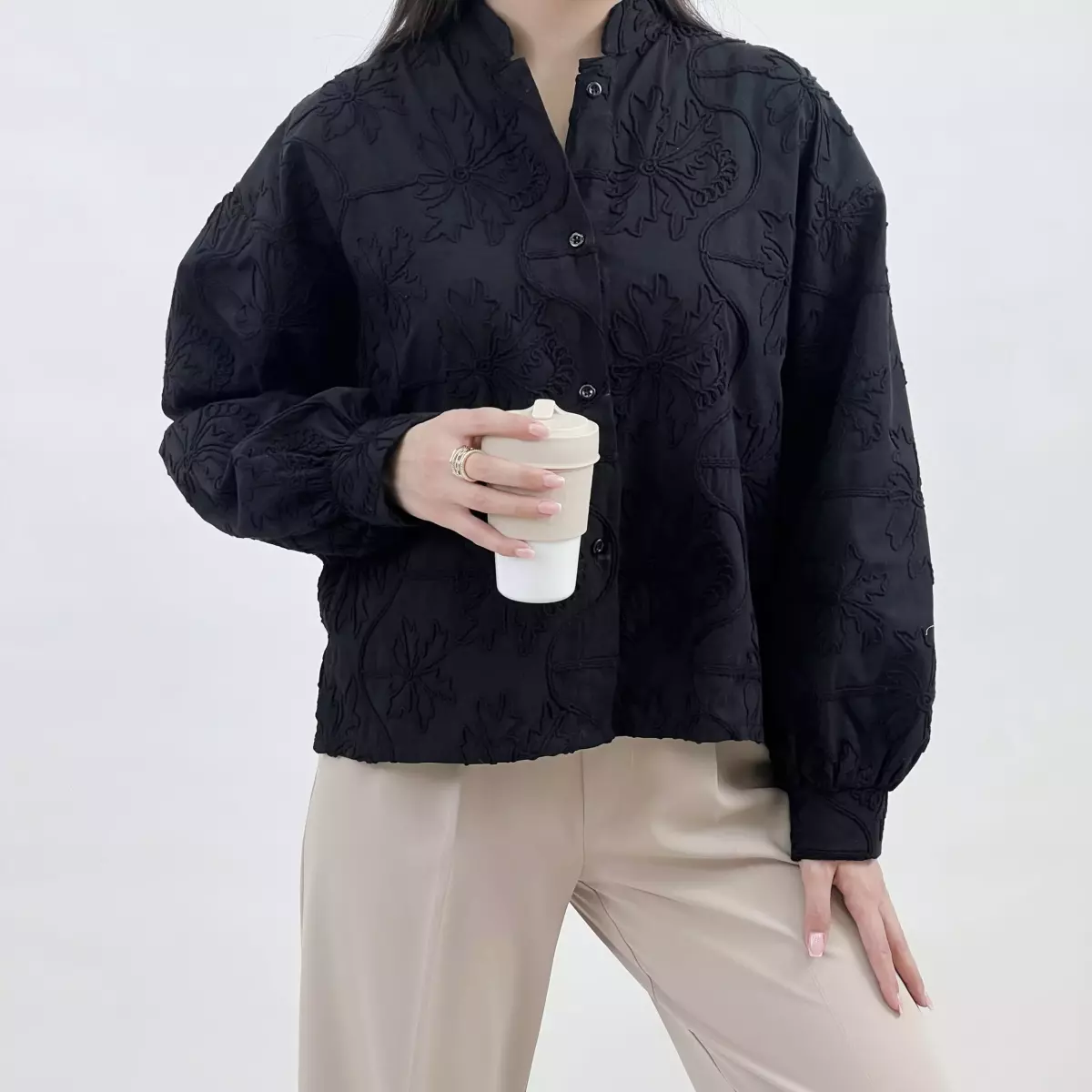 شومیز یقه فرنچ 1008631