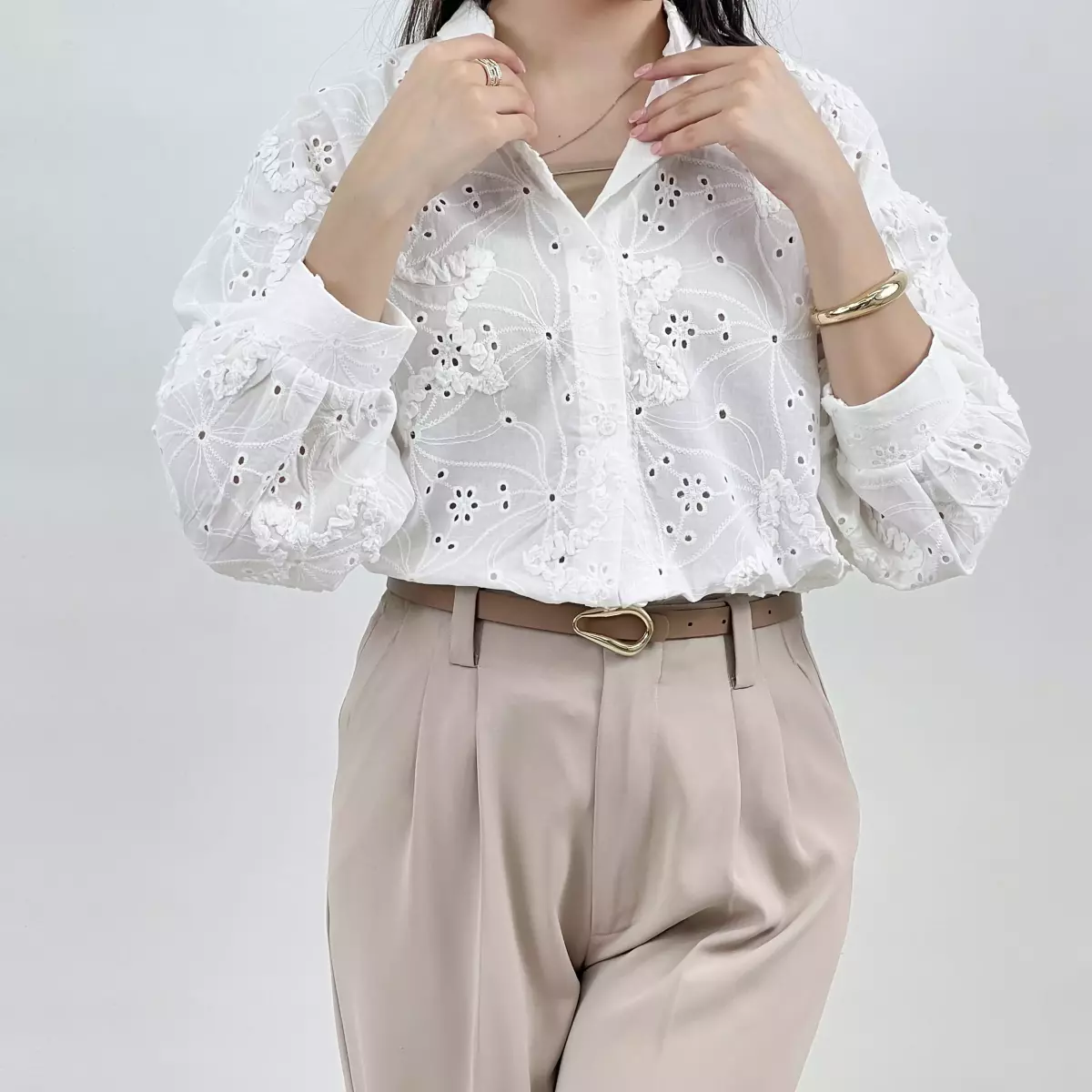 شومیز یقه فرنچ 1008631