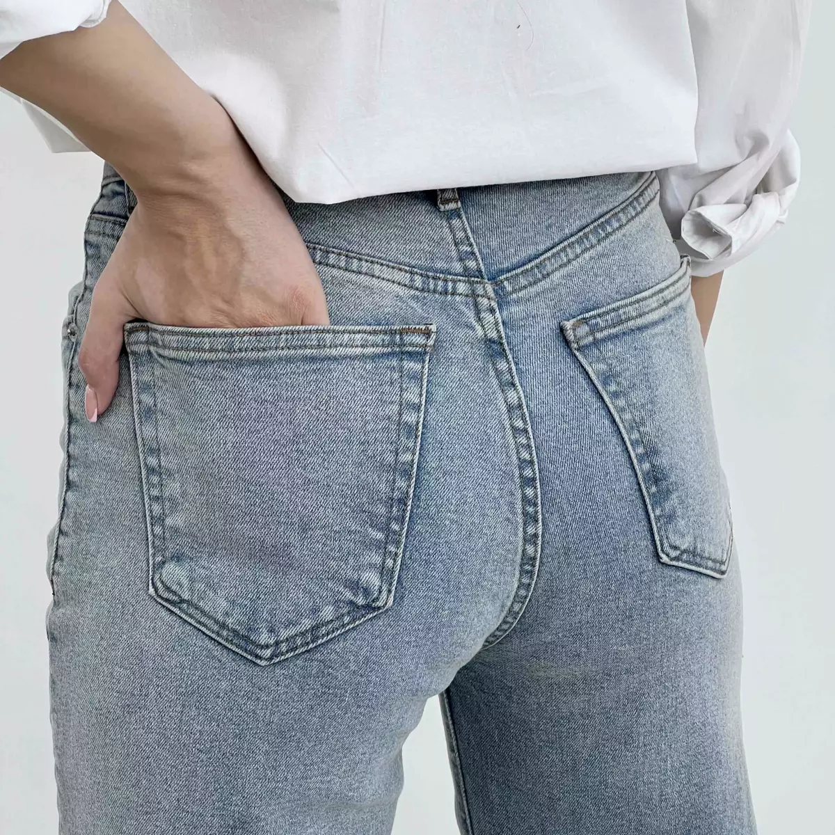 شلوار جین نیم بگ 1008614