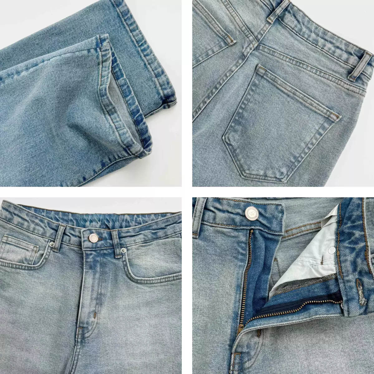 شلوار جین نیم بگ 1008614