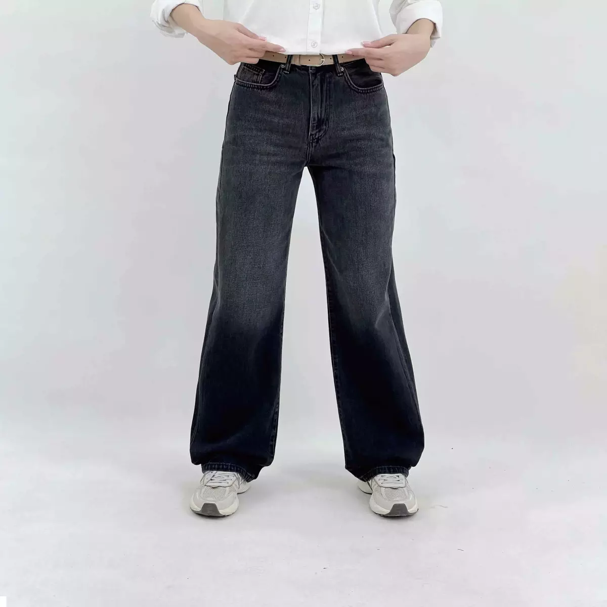 شلوار جین نیم بگ 1008613