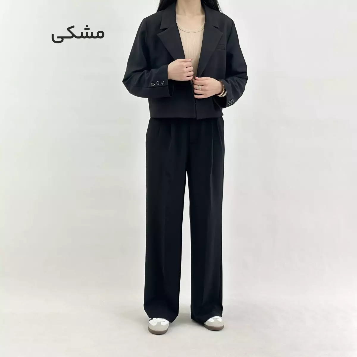 شلوار پارچه ای زنانه جلو پیله