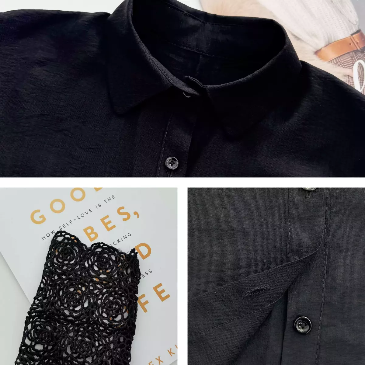 شومیز آستین دانتل 1008752