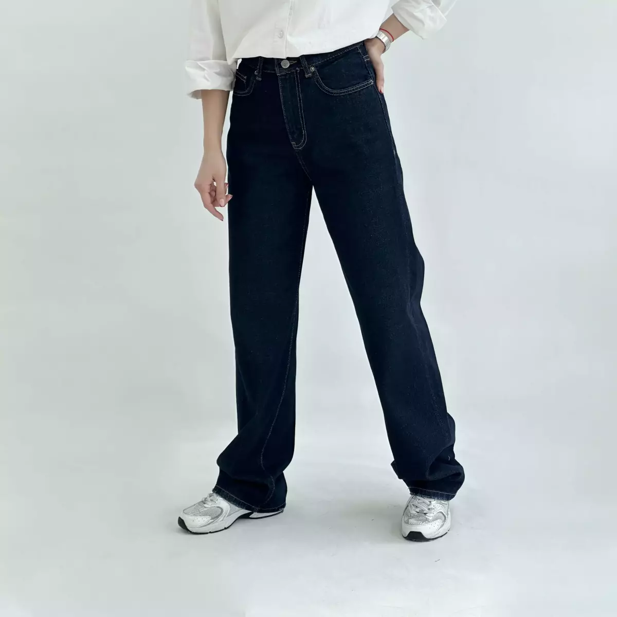 شلوار جین نیم بگ 1008193