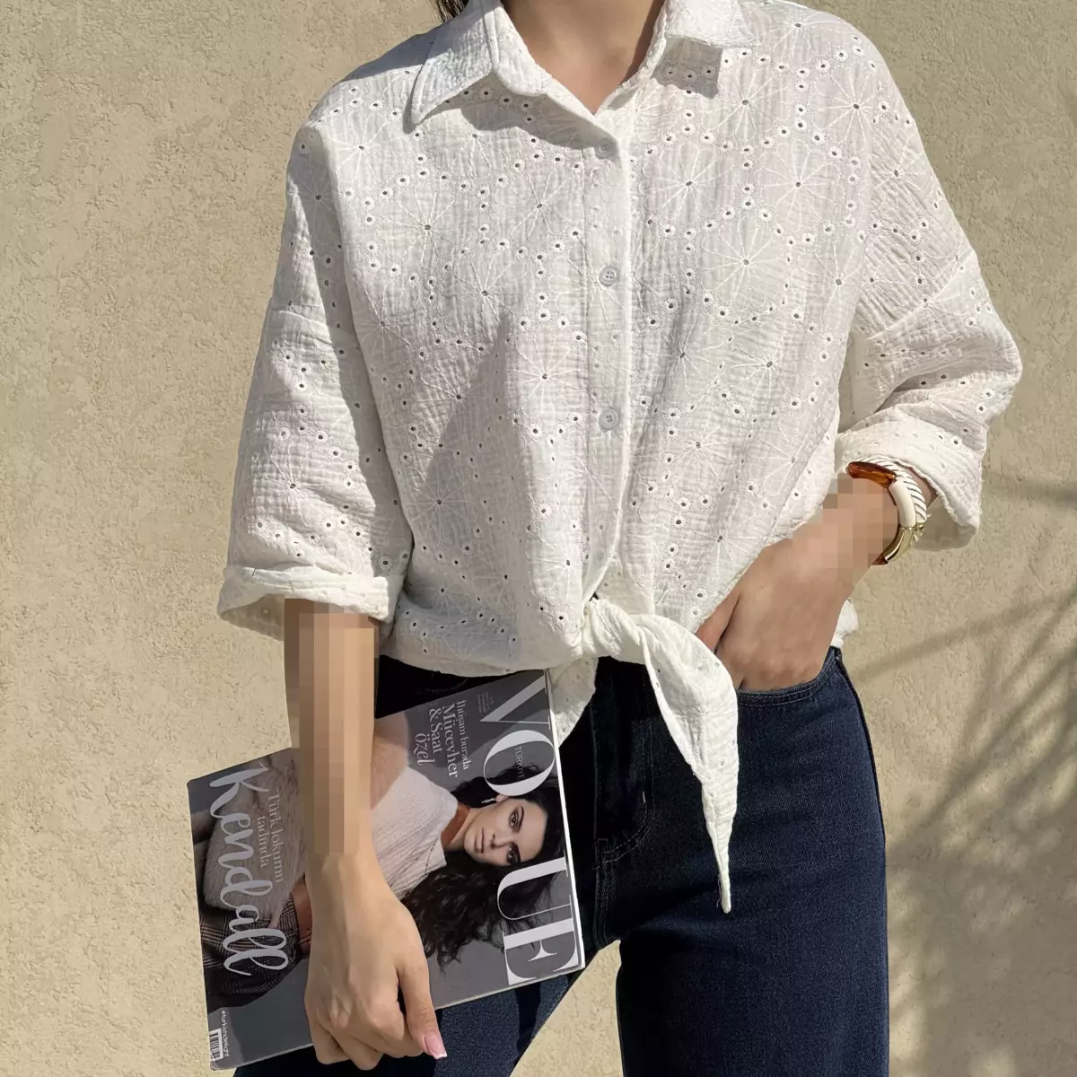 شومیز جلو گره ای 1008868