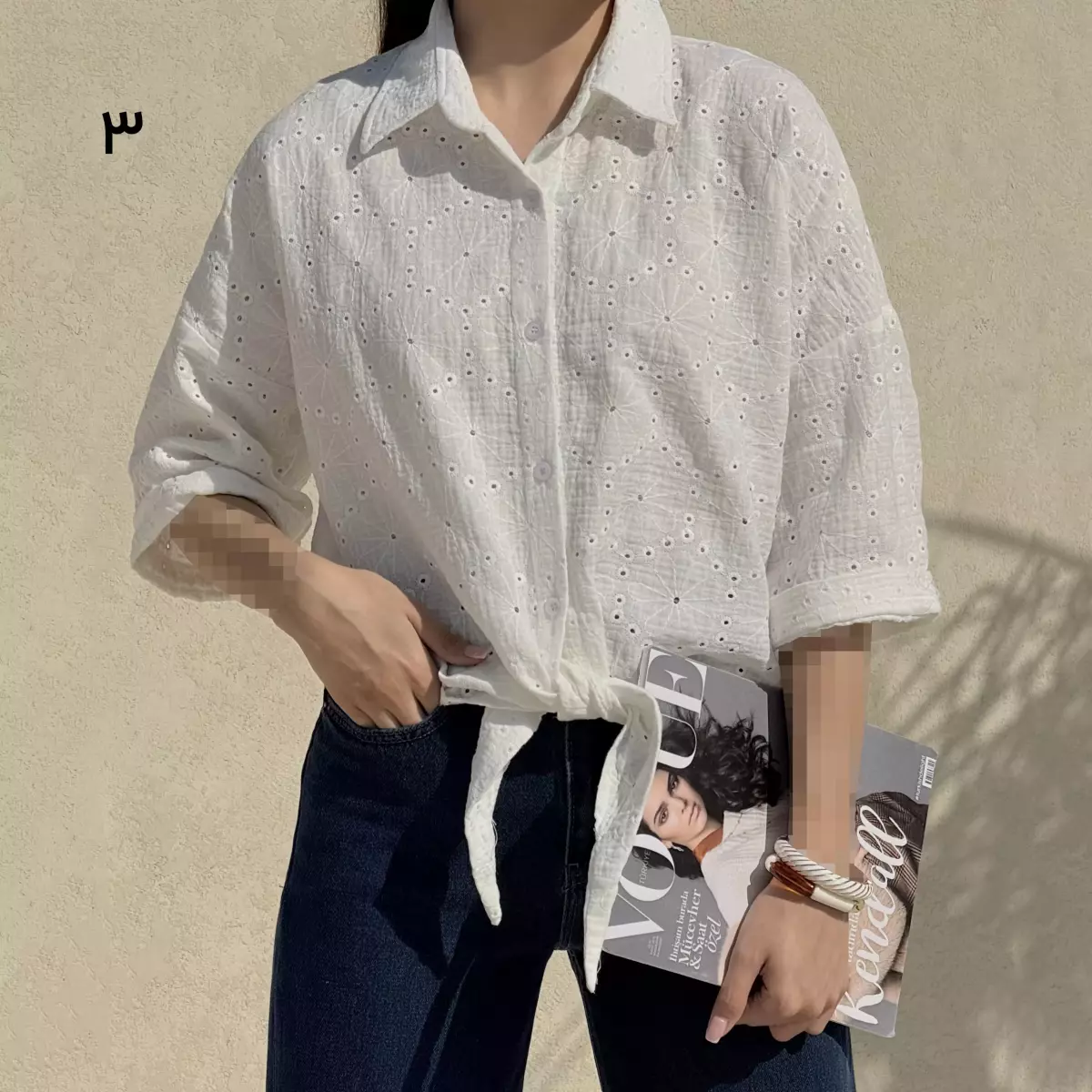 شومیز جلو گره ای 1008868