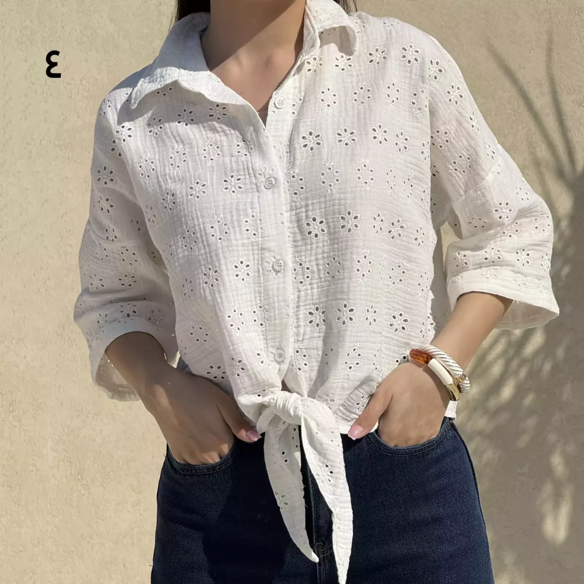 شومیز جلو گره ای 1008868