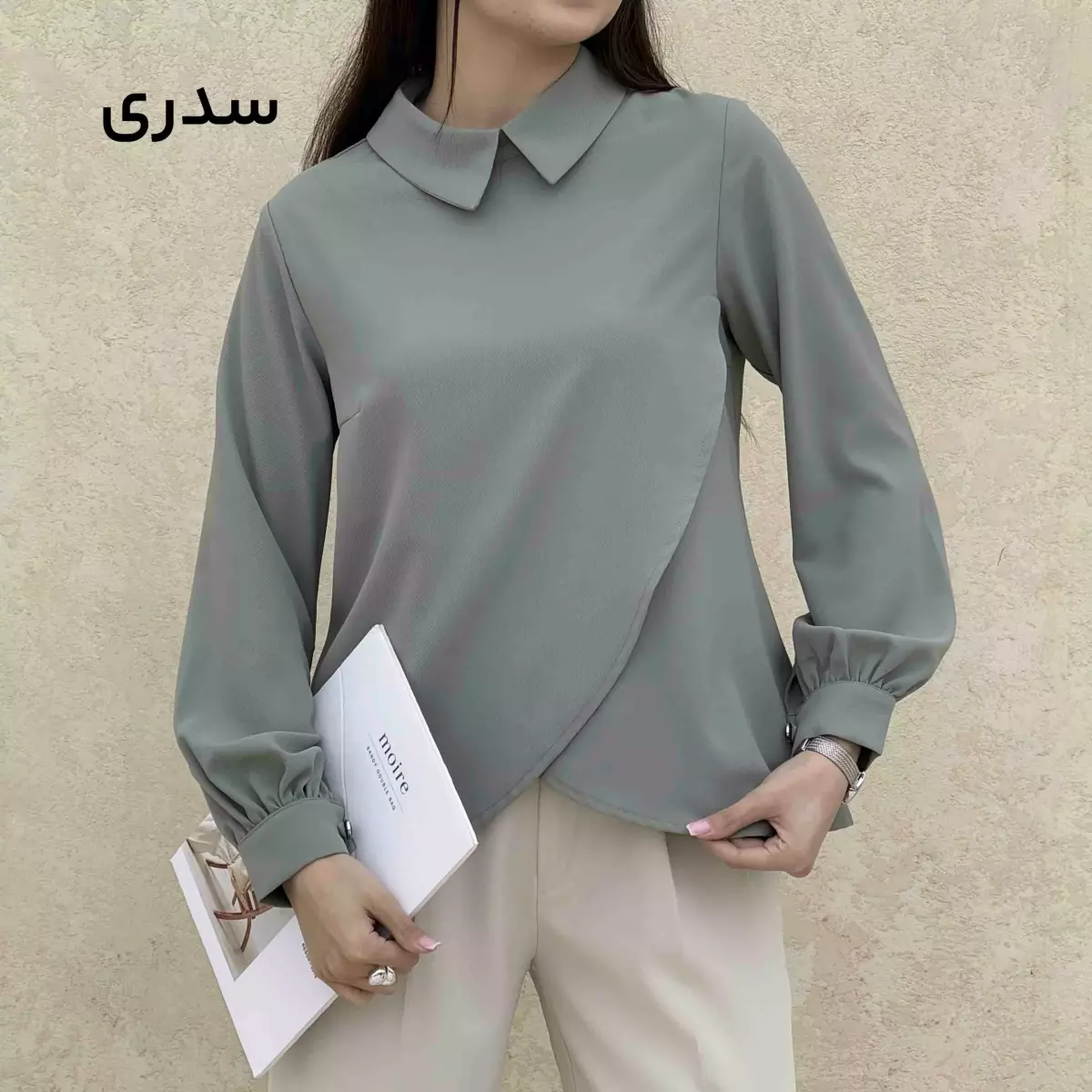 شومیز کرپ مینیمال 1008901