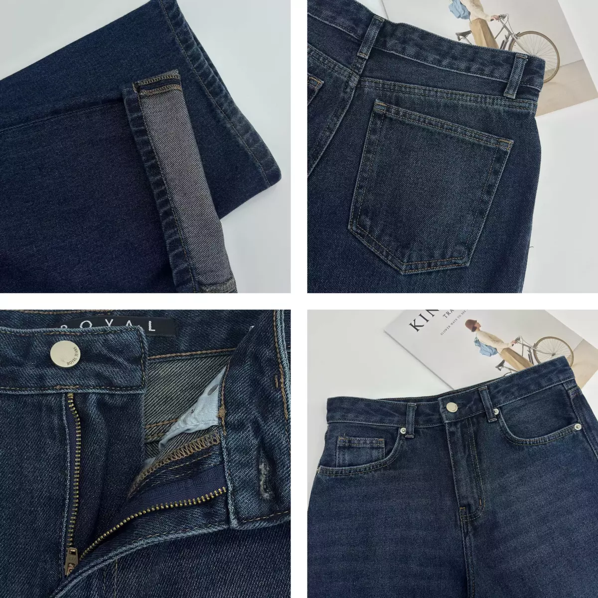 شلوار جین راسته لاین 1008895