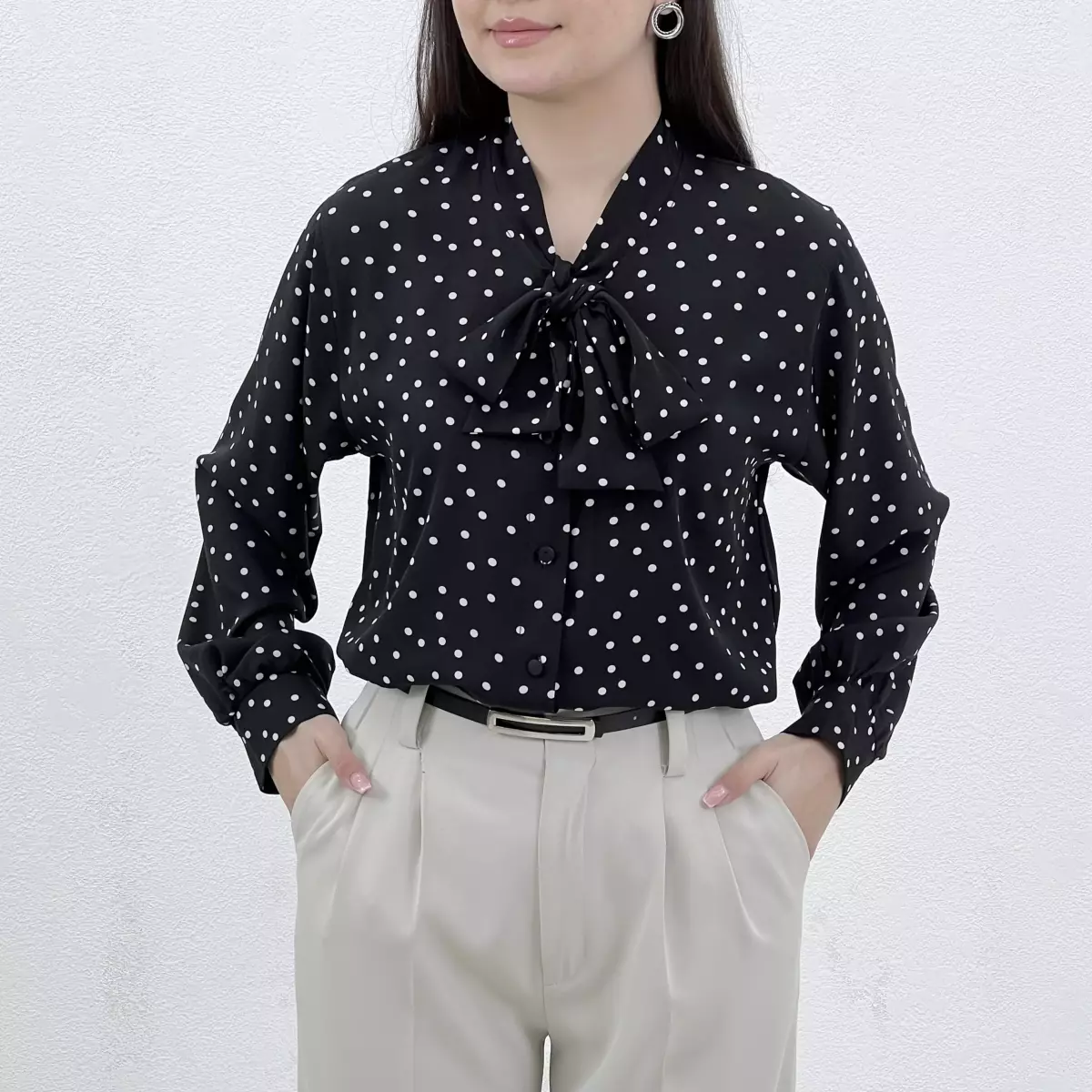 شومیز یقه کرواتی 1008940