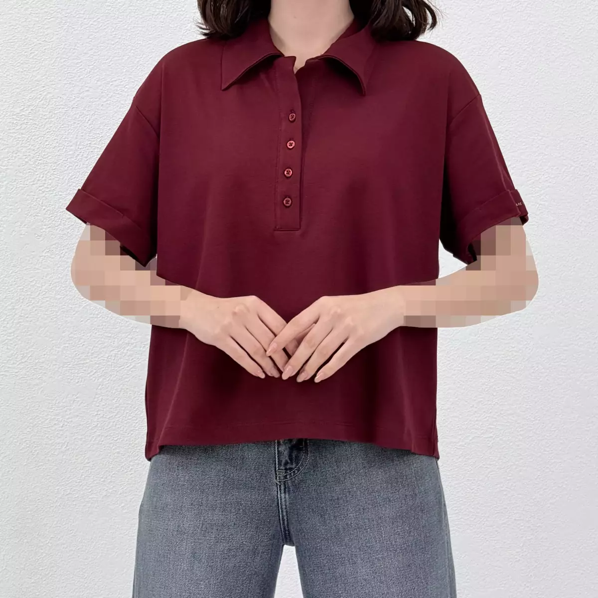 تیشرت جلو دکمه 1008843