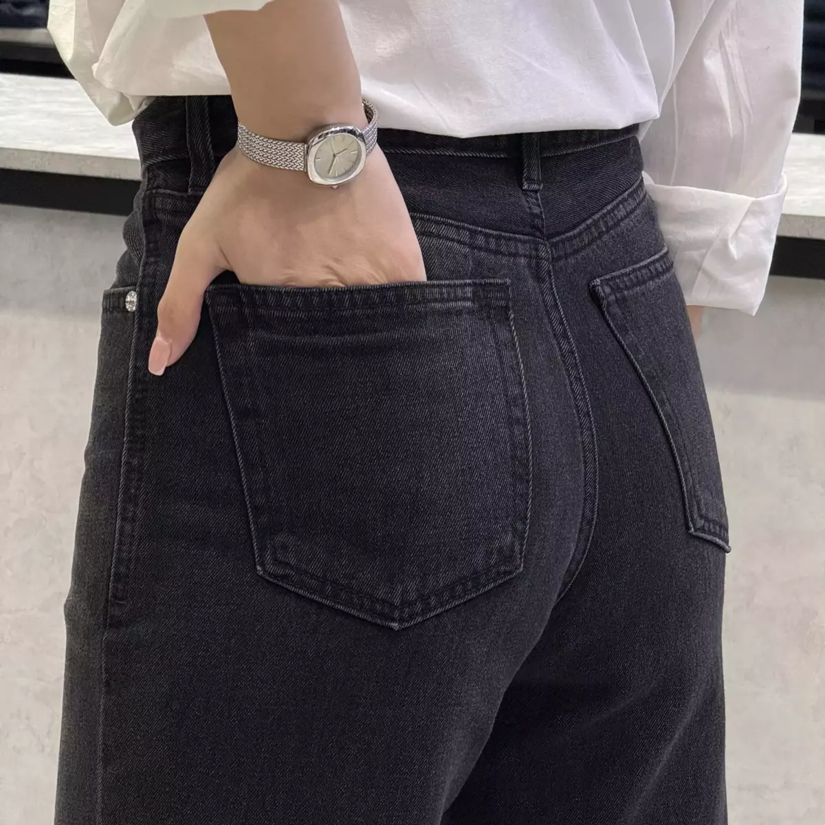 شلوار جین راسته لاین 1008954