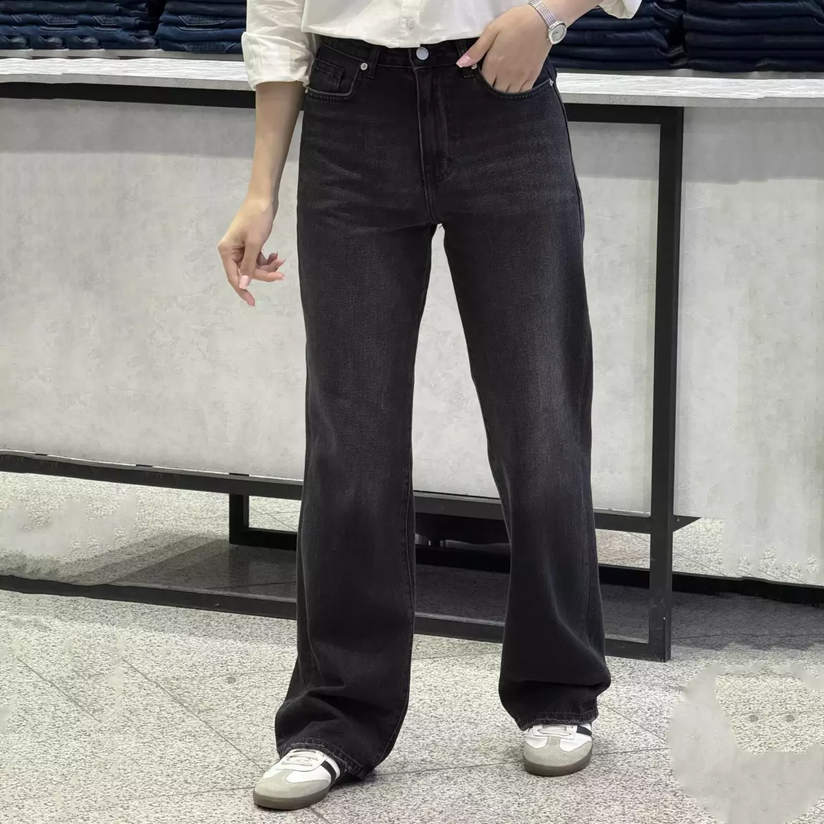 شلوار جین راسته لاین 1008954