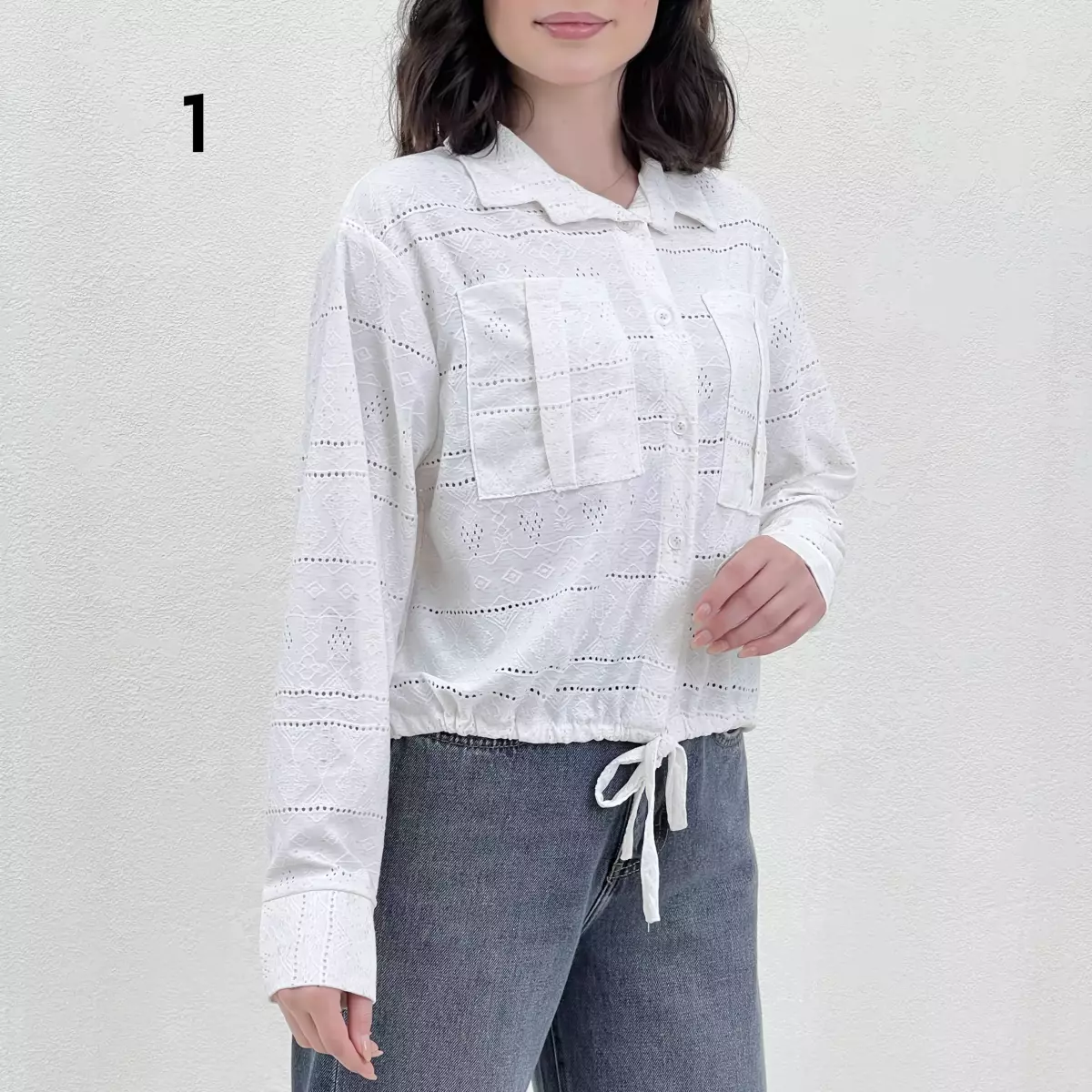 شومیز سوزن دوزی 1009050