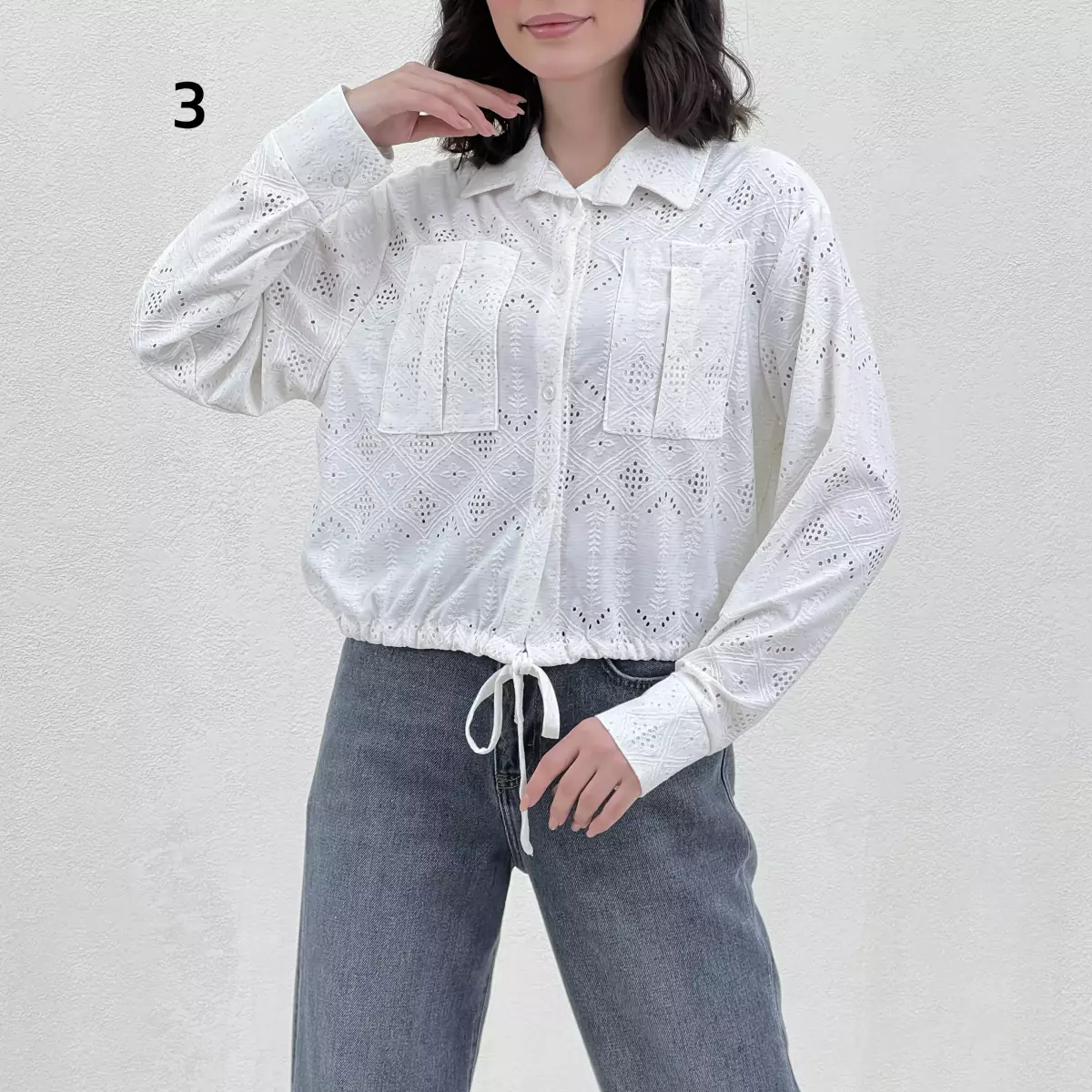 شومیز سوزن دوزی 1009050