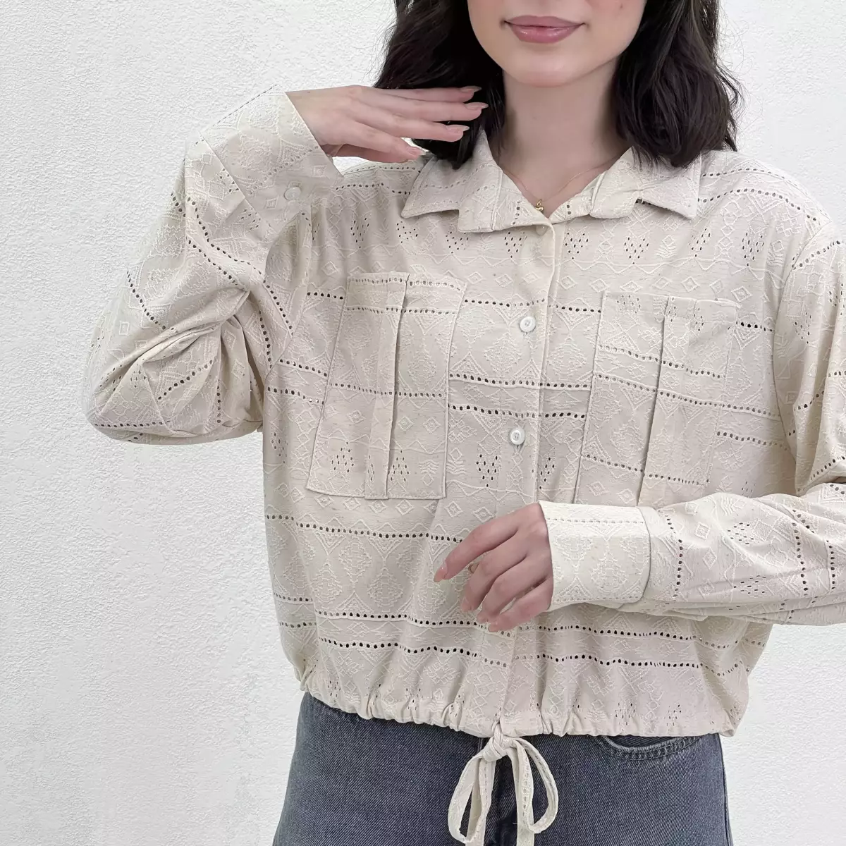 شومیز سوزن دوزی 1009050