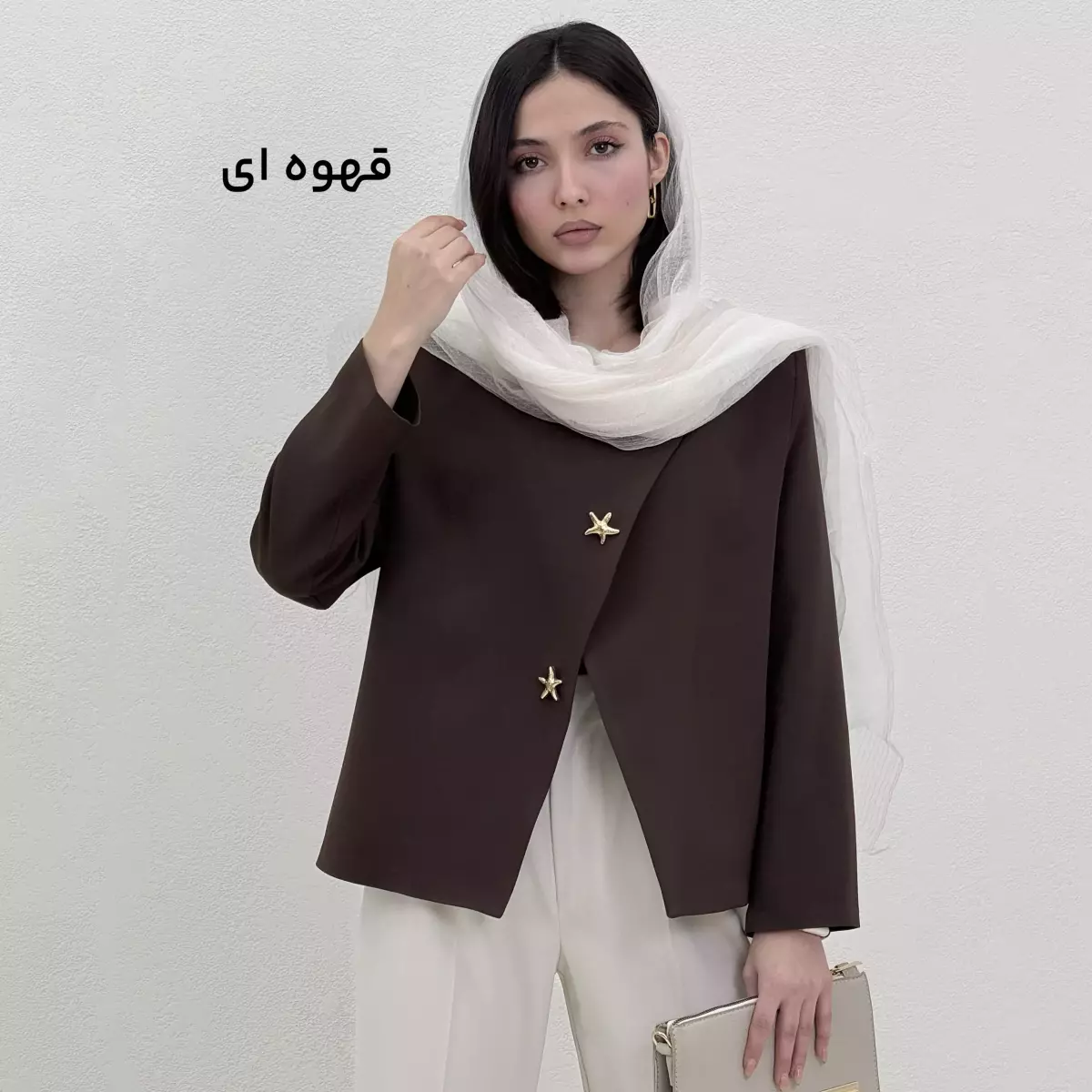 کت زنانه کرپ ستاره