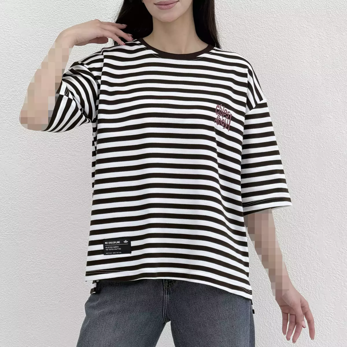 تیشرت راه راه باکسی 1008965