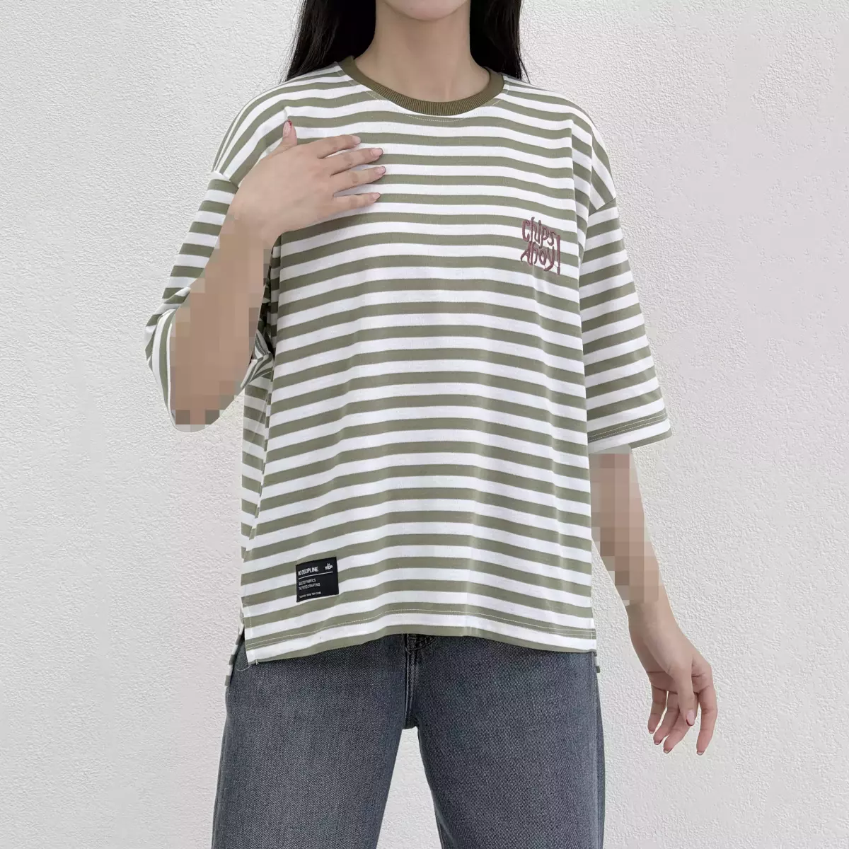 تیشرت راه راه باکسی 1008965