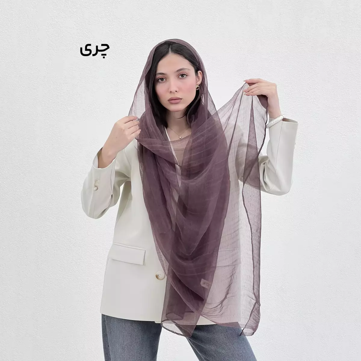 شال زنانه سیلک ابریشم