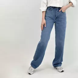 شلوار جین نیم بگ 1008177