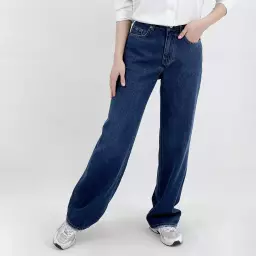 شلوار جین نیم بگ 1008221