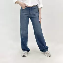 شلوار جین نیم بگ  1008496