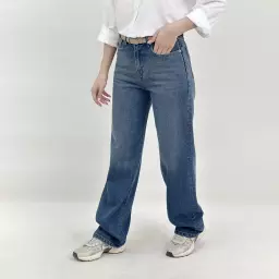 شلوار جین نیم بگ  1008496