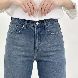 شلوار جین نیم بگ  1008496