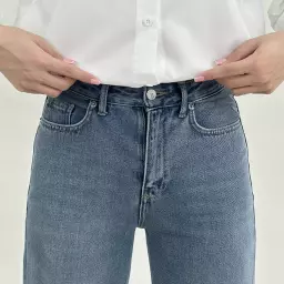 شلوار جین نیم بگ 1008498